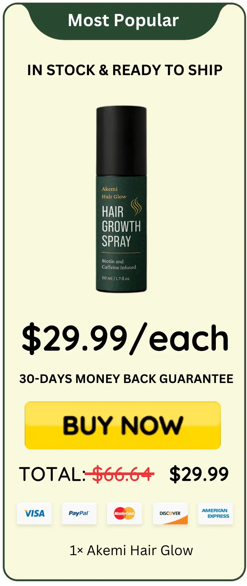 Akemi hair glow price 