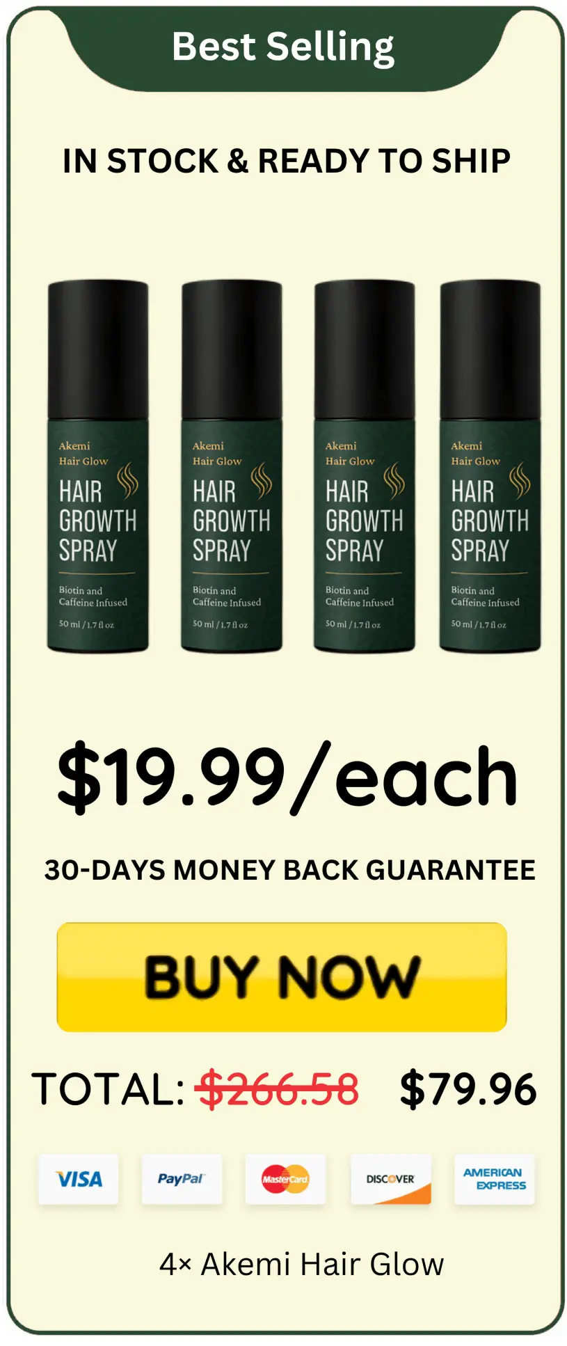 Akemi hair glow offer price 